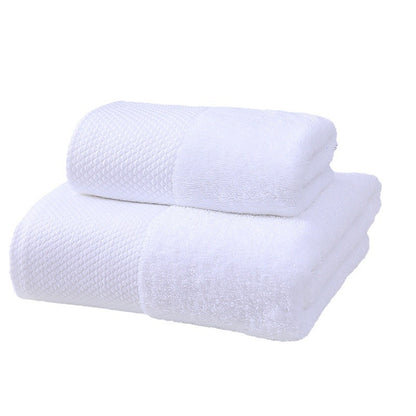 Hotel towel bath towel extra large absorbent pure cotton beauty salon hotel hot spring bed & breakfast white towel bath towel can add Logo