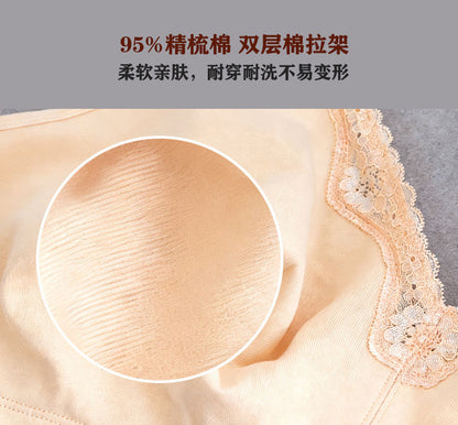 150kg Breathable Full-Cup Lace Trim Comfortable Plus-Size Bra for Large Busts, Makes Bust Look Smaller, Cross-Border European and American Lingerie, g Cup