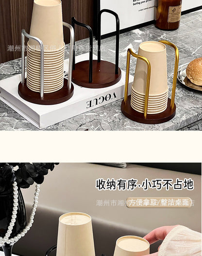 High-value Paper Cup Holder Disposable Cup Taker Desktop Coffee Table Storage Rack Tea Cup Coffee Cup Cup Holder