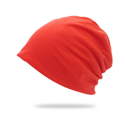 Cross-Border New Style Solid Color Slouchy Beanie, Popular Double-Layer Pullover Hat, Thin Postpartum Hat, Cold Weather Hat Wholesale