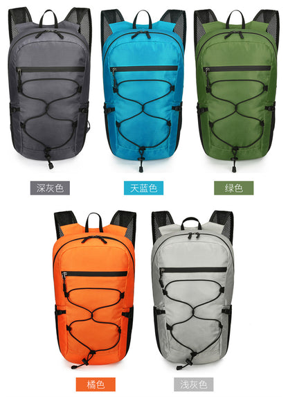 Cross-Border Outdoor Folding Backpack Waterproof Mountaineering Bag Backpack Folding Bag Outdoor Large Capacity Travel Backpack