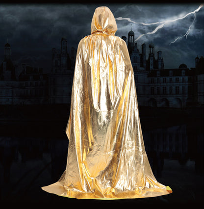 Halloween Costume Adult cosplay Death Cloak Performance Costume Black Wizard Robe Cloak Vampire