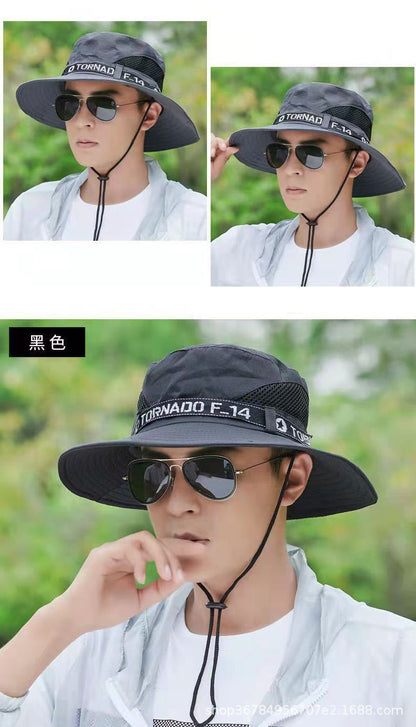 Fishing hat men's sun protection sun hat mountaineering hat men's summer UV protection sun hat summer fisherman hat