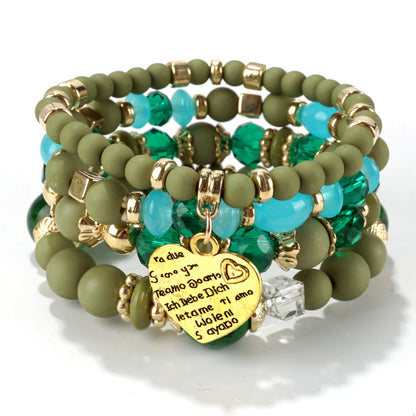 European and American Cross-Border Hot-Selling New Bohemian Bracelets Creative Tassel Multi-Layer Beaded Bracelets Fashion Jewelry