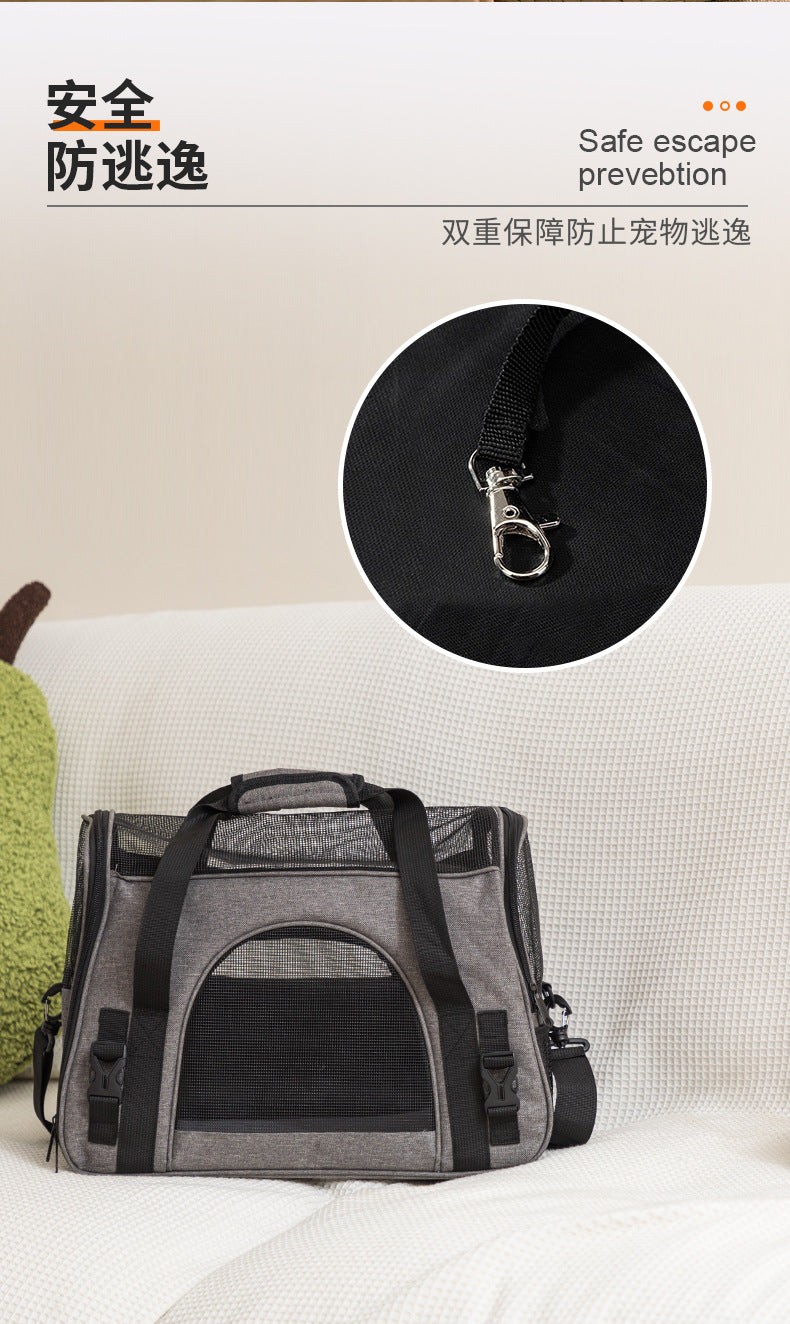 Amazon's New Pet Cat Carrier Bag, Portable Mesh Breathable Hand-Held Bag for Cats and Dogs, Universal Crossbody Shoulder Pet Bag for Outings