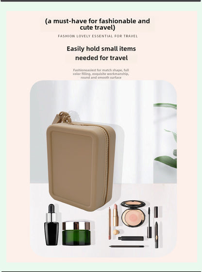 Silicone Rectangular Coin Purse Thickened Small Bag Coin Internet-famous Key Case Headset Storage Certificate Multi-purpose Bag