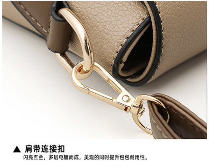 Small Square Bag for Women 2026 New Fashion Soft Leather Women's Shoulder Crossbody Bag Pure Color High-Quality Texture Middle-Aged Mom Bag