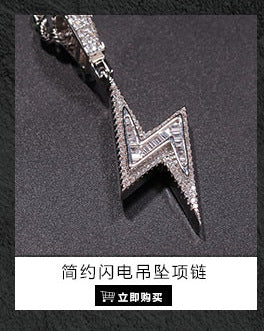 Gu Meng New Product Small Prickly Head Cartoon Hip Hop Men's Necklace Pendant European and American Street Fashion Brand Zircon Pendant