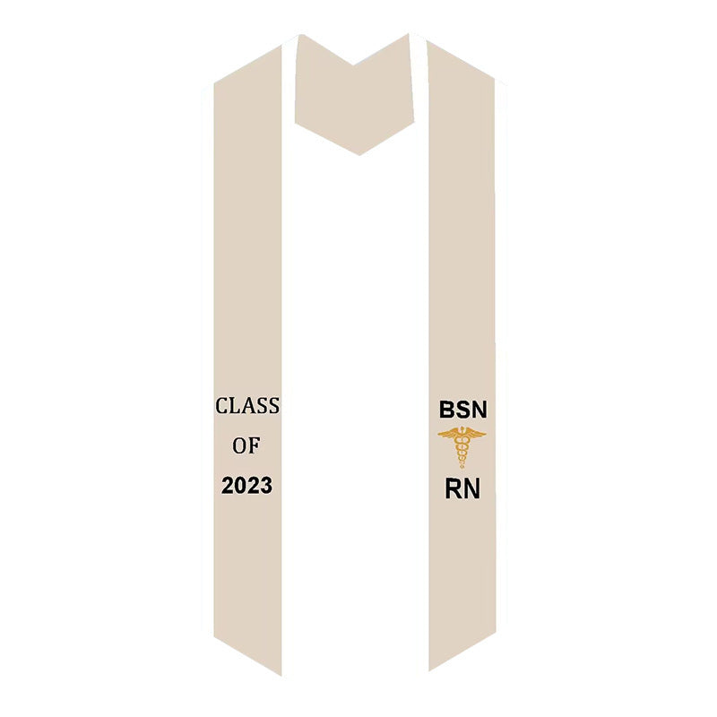 Factory Direct Sales Graduation Season Ribbon Ceremonial Shoulder Strap Solid Color Graduation Ceremonial Ribbon Honor Award Shawl Tassel Gold Stamping