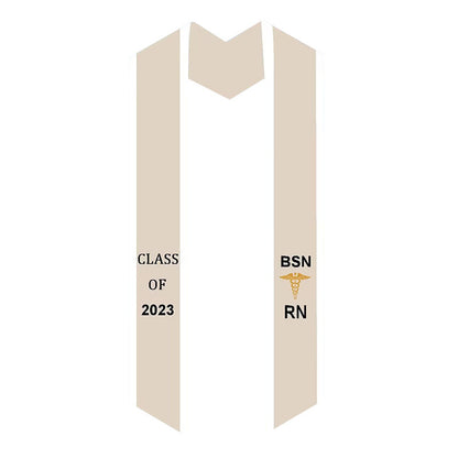 Factory Direct Sales Graduation Season Ribbon Ceremonial Shoulder Strap Solid Color Graduation Ceremonial Ribbon Honor Award Shawl Tassel Gold Stamping
