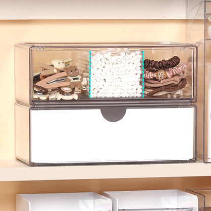 Enlarge 40cm Long Transparent Box Narrow Long Square Storage Box 15cm Wide Water-tight Drawer Finishing