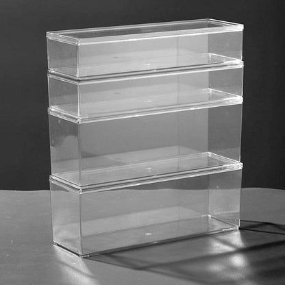 Enlarge 40cm Long Transparent Box Narrow Long Square Storage Box 15cm Wide Water-tight Drawer Finishing
