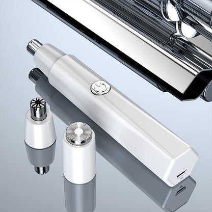 2021 New Model Men's Nose Hair Trimmer Mini Shaver for Trimming Nose Hair, Sideburns, and Ear Hair Dual-Head Trimmer