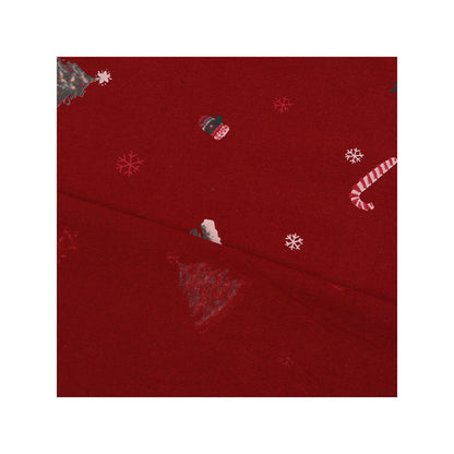 In-Stock Pure Cotton Water-Based Printing Fabric Plain Christmas Tree Floral Fabric Autumn and Winter Casual Pants Cotton Clothing Lining Fabric