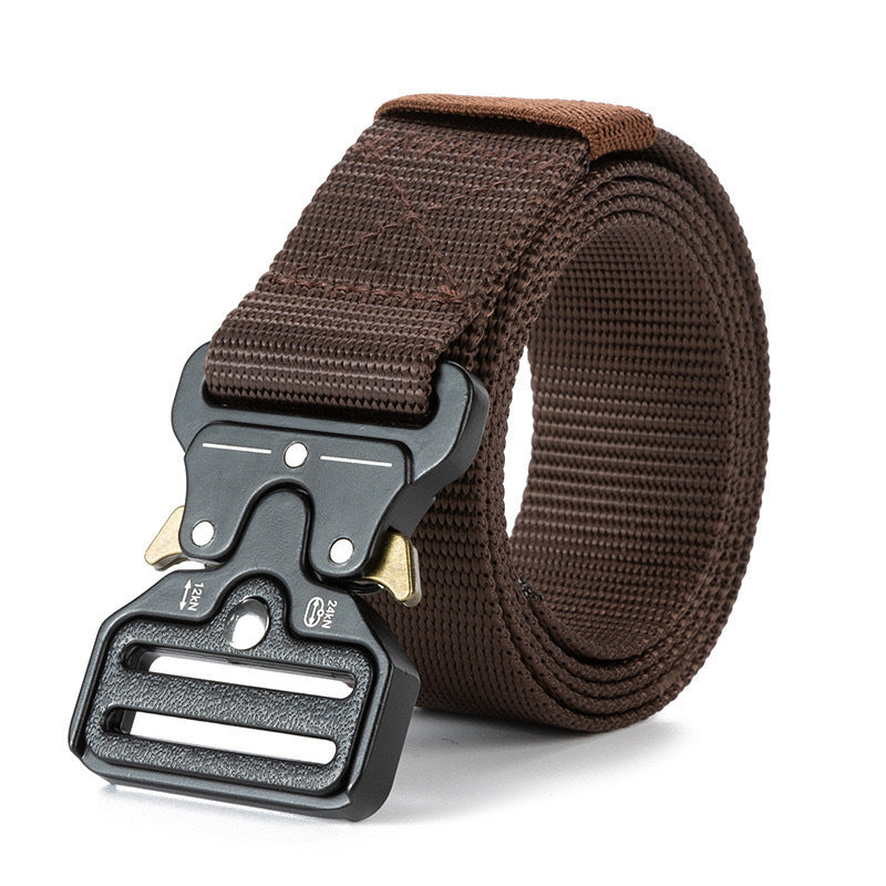 Factory direct cross-border nylon automatic buckle belt outdoor tooling tactical pants belt military training belt men wholesale