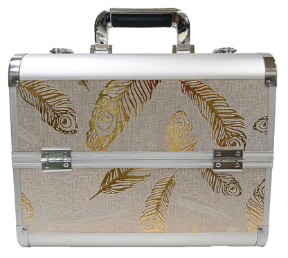 Manufacturer's Ready-Made Wholesale and Retail Professional Makeup Box, Beauty and Manicure Box, Double-Layer Large-Capacity Portable Makeup Box