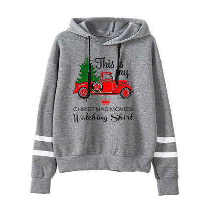 Foreign Trade Cross-border Christmas This Is My Christmas Truck Printed Parallel Bars Sweatshirt Women's Jacket