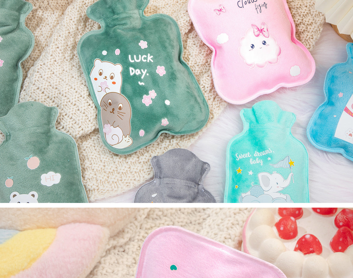 Hot Water Bag Water Filling Cute Mini Large Hand Warmer Hot Compress Warm Water Bag for Belly small size Water Filling for Students