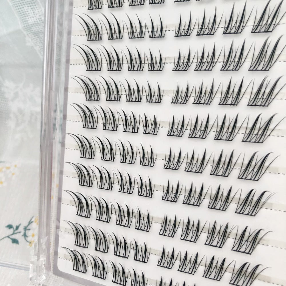 Yingmeijia Eyelashes Glue-Free Jade-Faced Little Fox False Eyelashes Ancient Style Natural Thick Oblique Segmented False Eyelashes Pure Desire