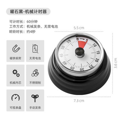 Export mechanical timer kitchen cooking timing reminder visual time management alarm clock countdown magnetic attraction