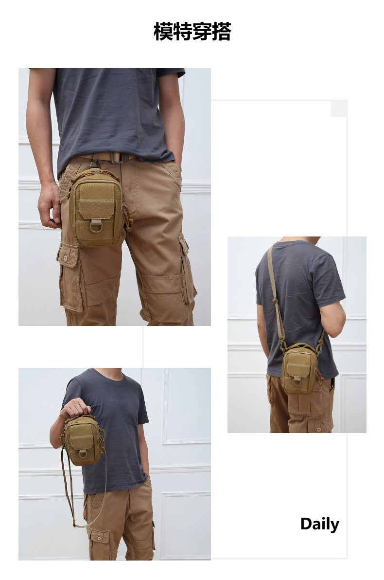 New Outdoor Crossbody Portable Shoulder Bag Multifunctional Portable Waist Bag Mobile Phone Card Bag Large Capacity Crossbody Bag
