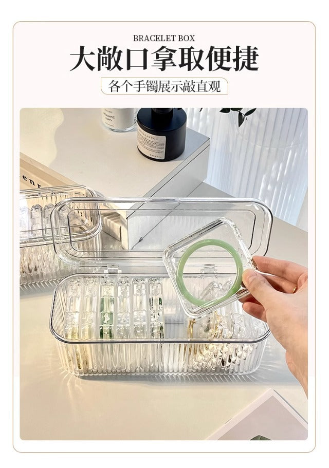 Bracelet Storage Box Transparent Anti-Oxidation Portable Crystal Bracelet Jewelry Special Bracelet Jewelry Box