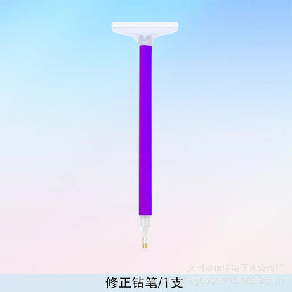 DIY new diamond painting tools suit purple drill pen mastic drill disc multi-functional open disc tool