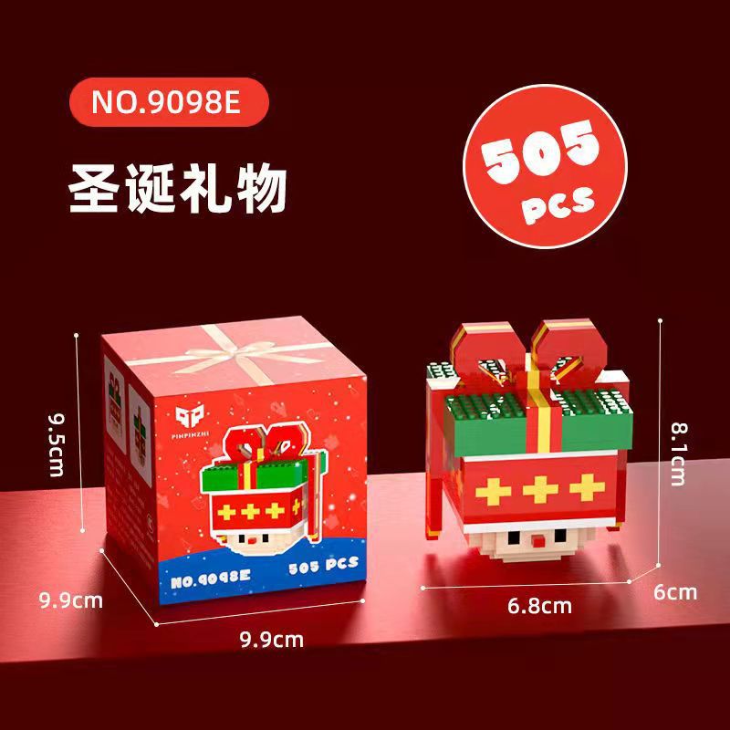 What is the cross-border Christmas building block ball micro-particle assembly puzzle snowman Christmas tree ornaments boys and girls gifts