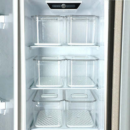 Transparent Storage Box Desktop Kitchen Cabinet Drawer Refrigerator Storage Box Acrylic Snacks Portable Storage Basket