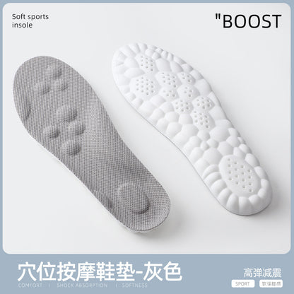 Super Soft Insoles That Feel Like Stepping on Shit, so You Won’T Get Tired after Standing for a Long Time, Thickeneded Massage for Men and Women, 4D Cloud Arch Support, Sports Shock Absorption and Sweat Absorption