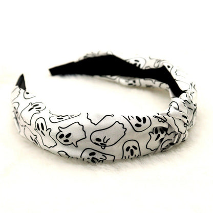 Cross-border wholesale Amazon Halloween pumpkin knotted hairband high cranial top headband hairpin high sense hair cave hair accessories