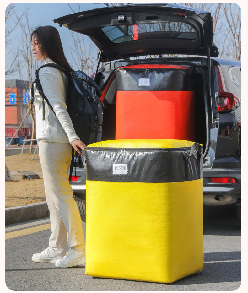 Large Capacity Moving Packing Thickened Storage Artifact Bag Luggage Clothes Fit Bag Snakeskin Bag Waterproof Quilt