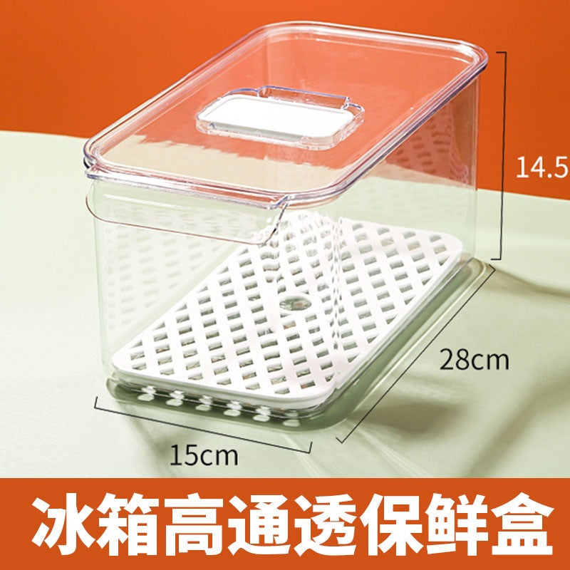 Transparent Storage Box Desktop Kitchen Cabinet Drawer Refrigerator Storage Box Acrylic Snacks Portable Storage Basket