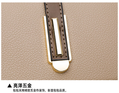 Small Square Bag for Women 2026 New Fashion Soft Leather Women's Shoulder Crossbody Bag Pure Color High-Quality Texture Middle-Aged Mom Bag