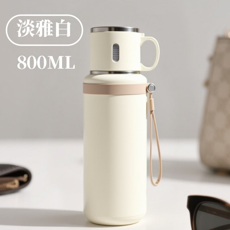 Foreign Trade Christmas Gift Thermos Cup, Large Capacity Water Bottle, Outdoor Sports Water Bottle, Cold-Keeping Ice Cup, Customizable