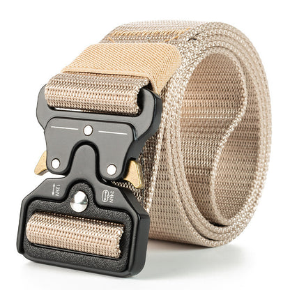 Factory direct cross-border nylon automatic buckle belt outdoor tooling tactical pants belt military training belt men wholesale