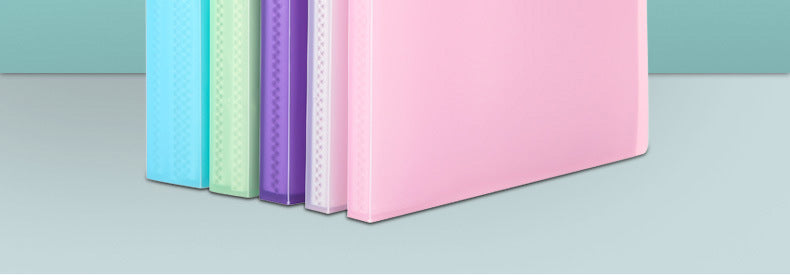Transparent Multi-Layer Loose-Leaf A4 Folder Pp Student Certificate and Test Paper Storage Book File Folder for Pregnancy Check-Up and Music Score Storage