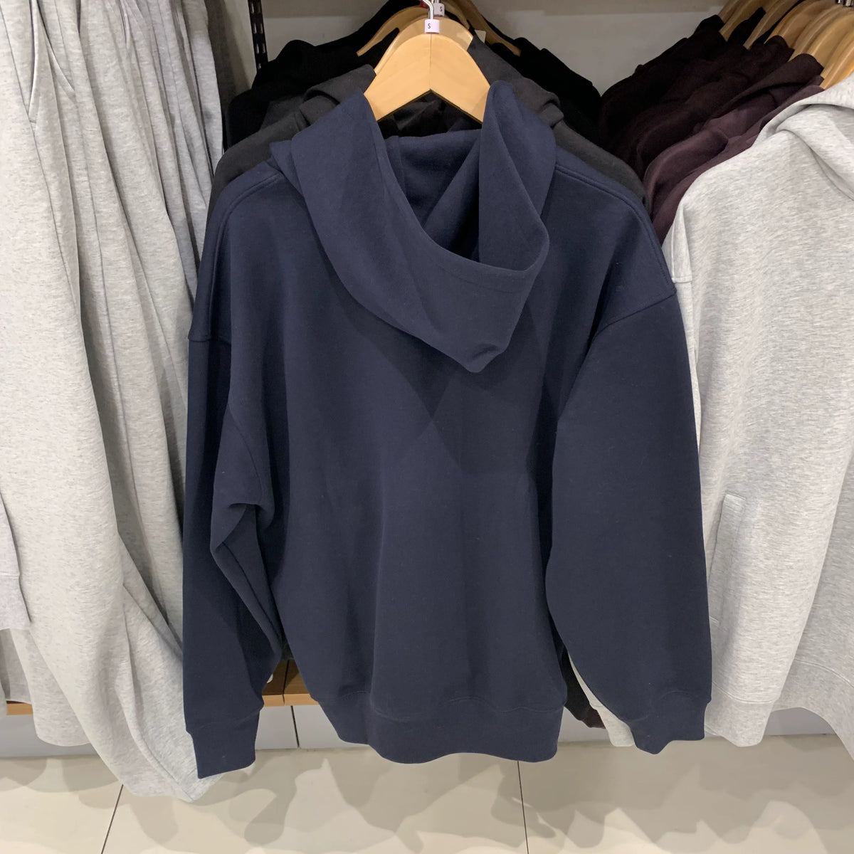 New Style Couple's Loose-Fitting Round-Neck Hooded Sweatshirt, Long-Sleeved Sweatshirt, Heavyweight Pure Cotton 400g Hoodie with Printed Logo