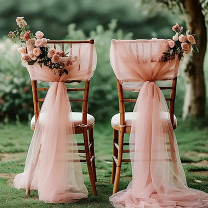 Wedding gauze curtain white gauze cross-border outdoor gauze curtain scene background decoration party wedding gauze wedding arch