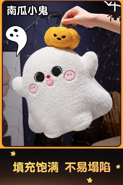 Cute Halloween Pumpkin Doll Ghost Imp Pillow Plush Toy Decoration Sofa Ornament Doll