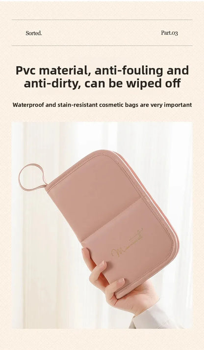 Beilian Makeup Brush Bag Handheld Large Capacity Makeup Brush Storage Bag Portable Tattoo Artist Tool Eyebrow Pencil Bag Wholesale