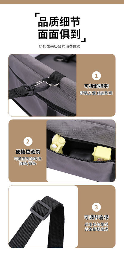 Amazon's Popular Car Pet Carrier Dog Backpack Pet Travel Safety Seat Car Bag Supplies Dog Bag