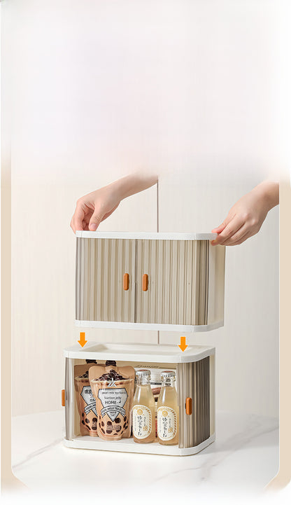 Yeya Simple and Creative Desktop Organizing Cosmetics Storage Box Living Room Entrance Desk Can Be Stacked with Makeup Storage