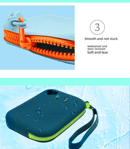 in stock new silicone coin purse key card storage bag waterproof and dustproof storage bag pet snack bag
