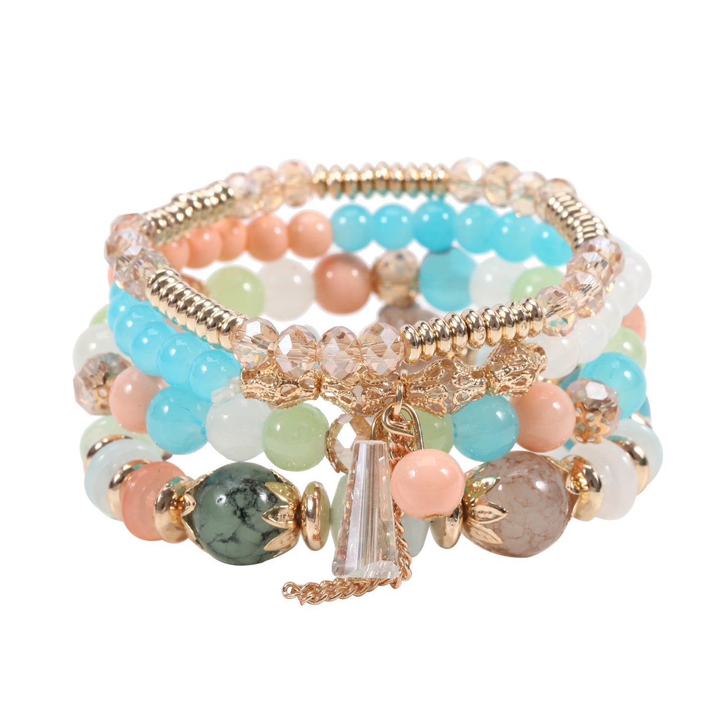 European and American Cross-Border Hot-Selling New Bohemian Bracelets Creative Tassel Multi-Layer Beaded Bracelets Fashion Jewelry