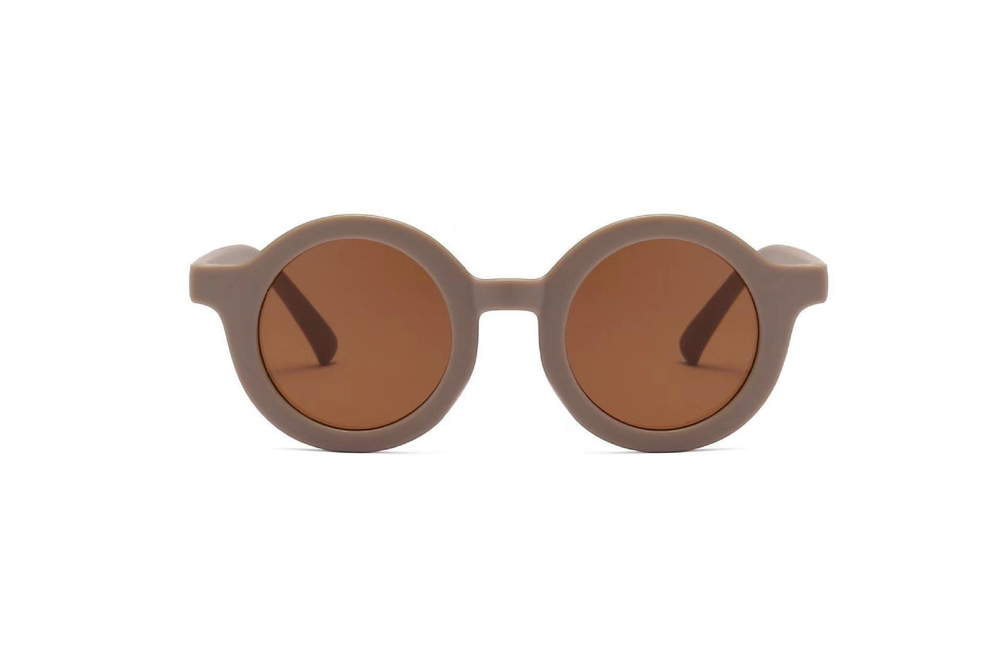2023Ins Kidsren's Sunglasses Retro Boys and Girls Kidsren's Sunglasses Ready-Made Baby Round Frame Sunglasses