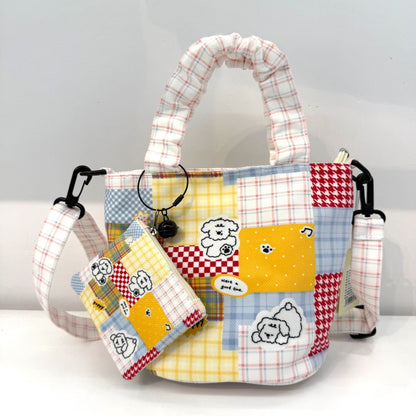 In-Stock New Small Cloth Bag Ins Cute Cartoon Women's Summer Cloth Bag Handbag Casual Tote Bag Upgrade