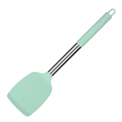Silicone Frying Shovel Non-Stick Pan Frying Fish Shovel Leakage Shovel Household Kitchen Cooking Tools All-in-One Silicone Slant Leakage Shovel