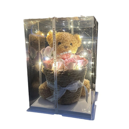 Mother's Day Internet Celebrity Doll Teddy Bear Rose Basket