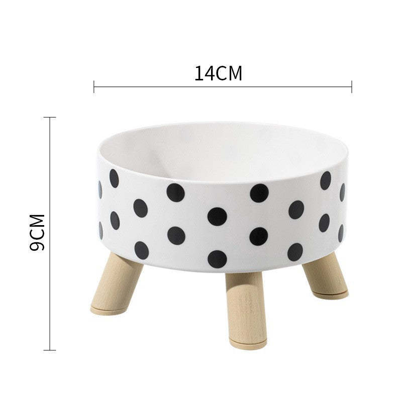 Pet Bowl Anti-overturning Cat Bowl Pet Stainless Steel Dog Bowl Cat Neck Protection High Foot Bowl Dog Food Utensils Cross-border New